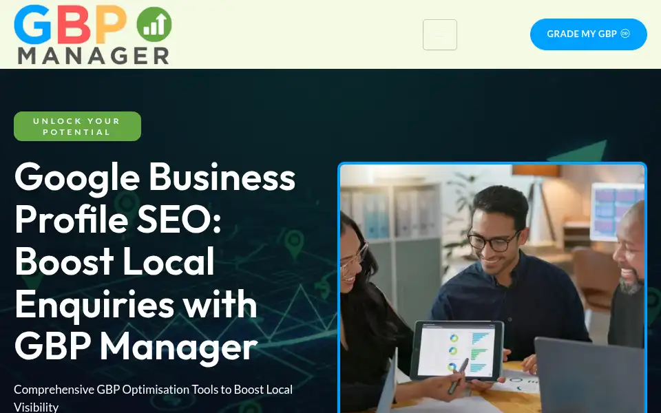 Screenshot of gbpmanager.co.uk