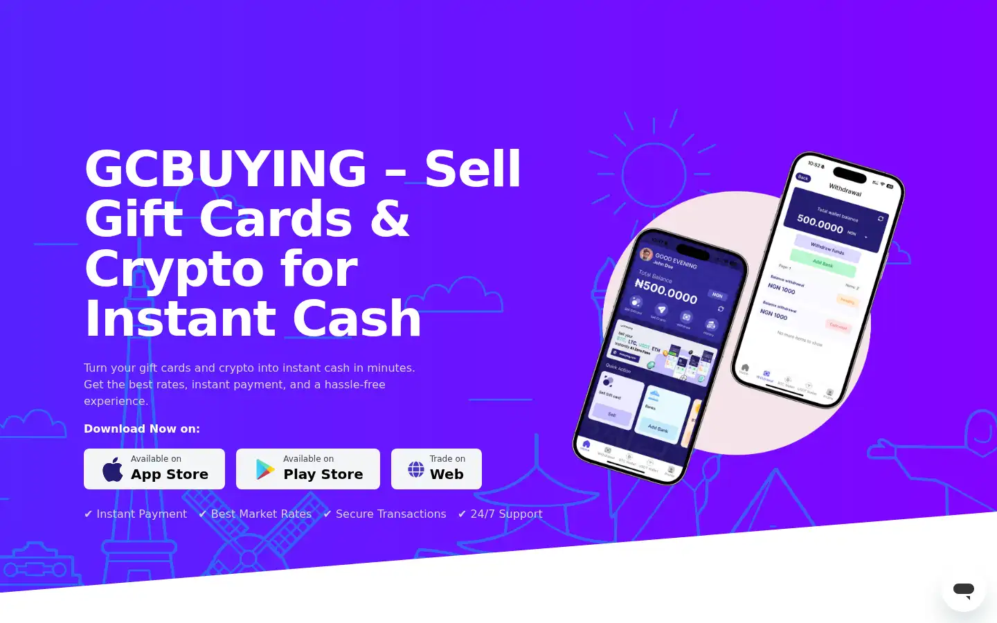 Screenshot of gcbuying.com