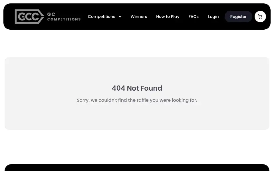 Screenshot of gccompetitions.co.uk
