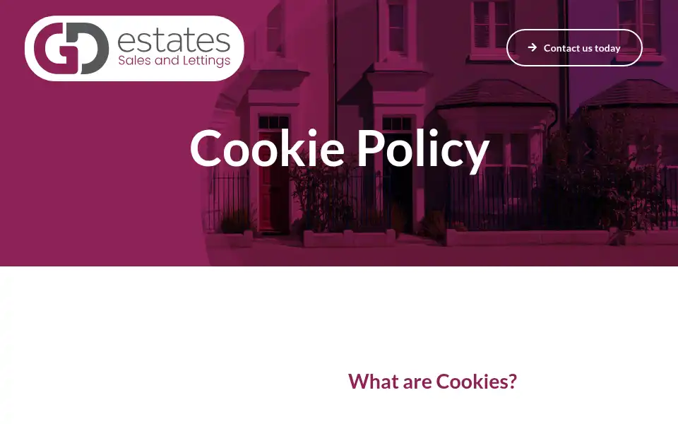 Screenshot of gdestates.co.uk