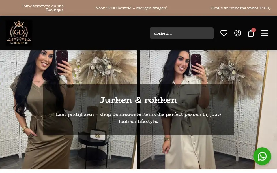 Screenshot of gdfashion.nl
