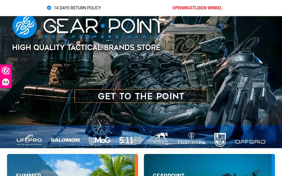 Screenshot of gearpoint.nl