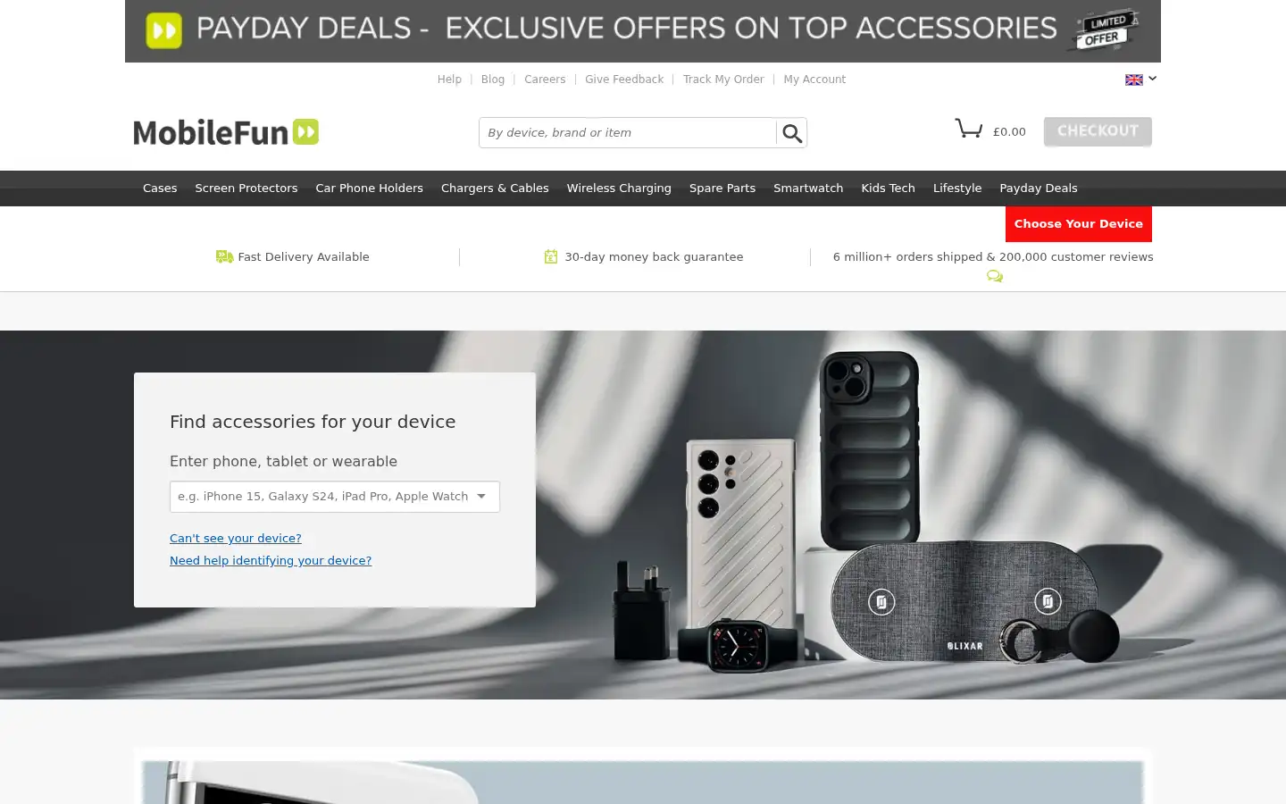 Screenshot of gearzap.com