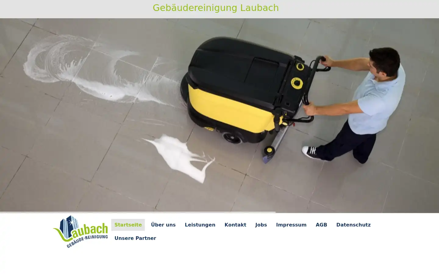 Screenshot of gebaeudereinigung-laubach.de