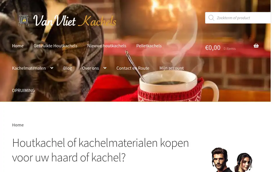 Screenshot of gebruiktehoutkachel.nl