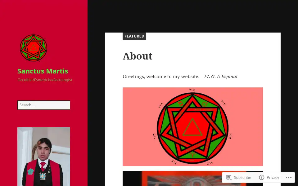 Screenshot of geburahinquires.wordpress.com