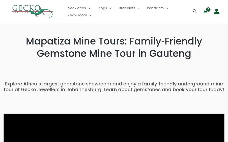 Screenshot of geckojewellers.co.za