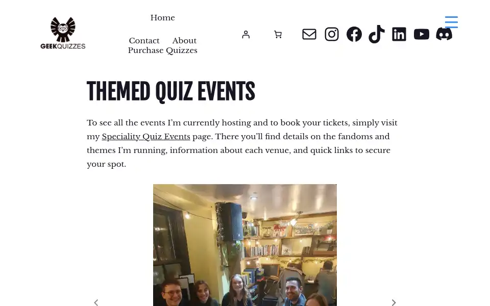 Screenshot of geek-quizzes.com