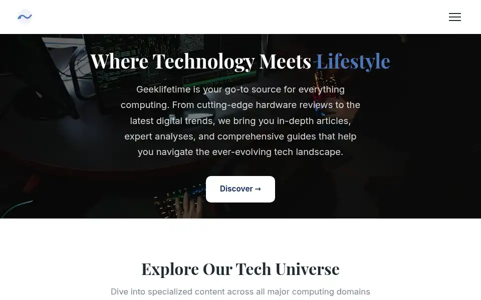 Screenshot of geeklifetime.com