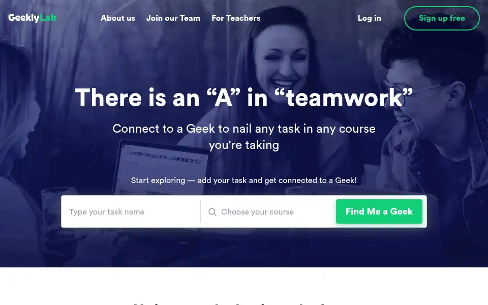 Screenshot of geeklylab.com