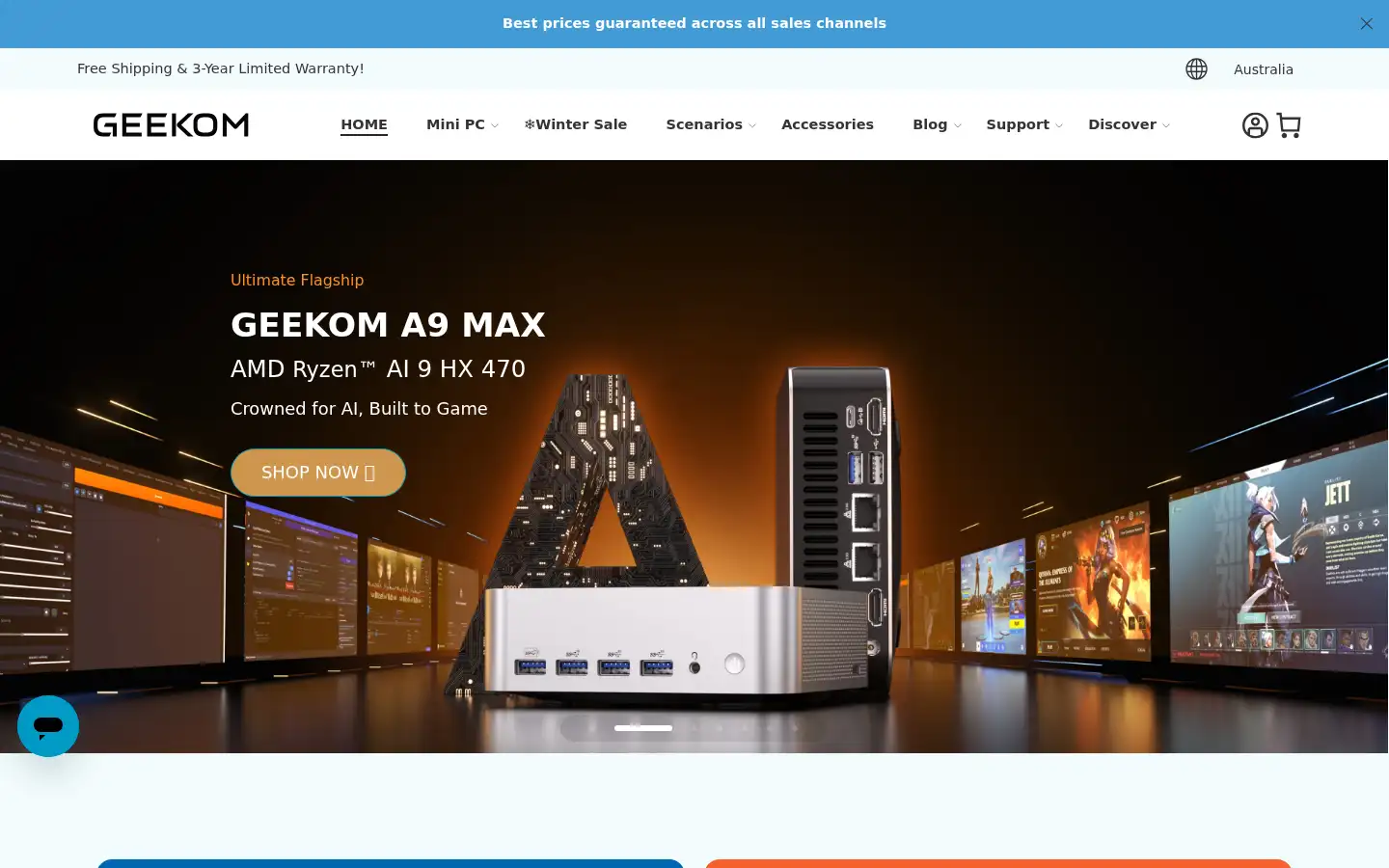 Screenshot of geekom.au