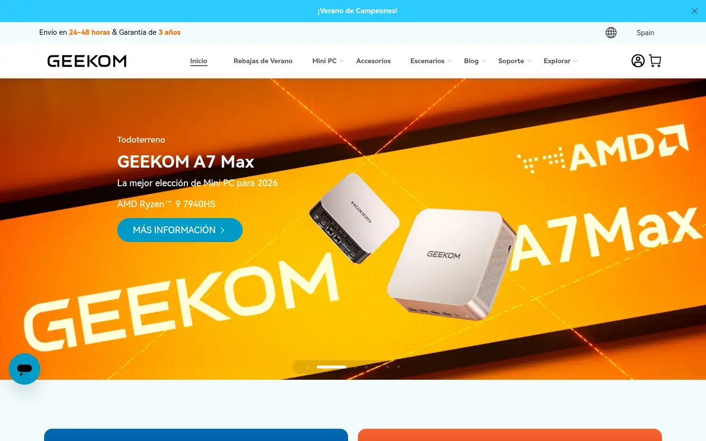 Screenshot of geekom.es