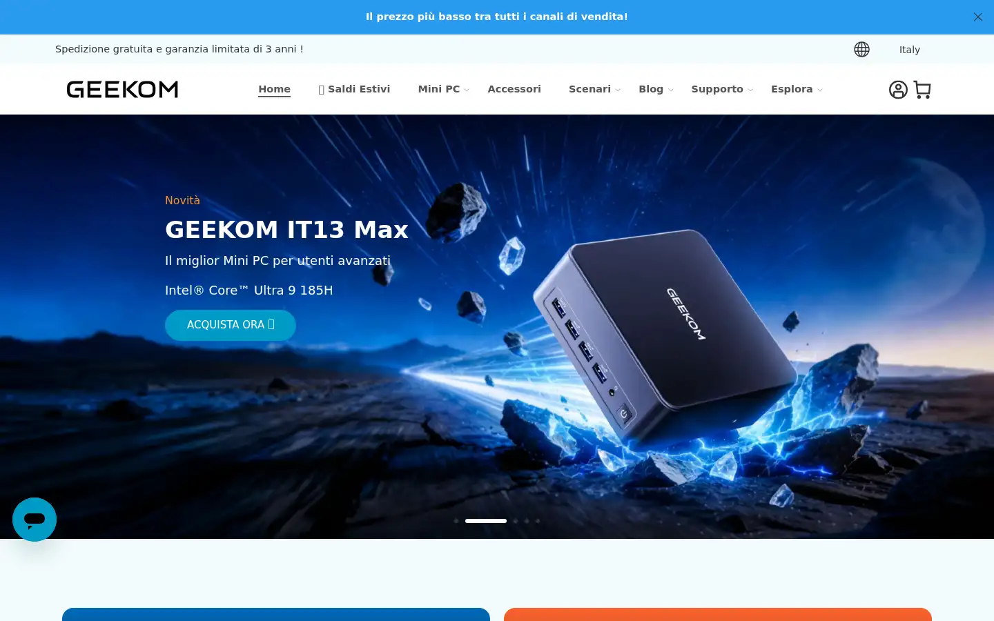 Screenshot of geekom.it