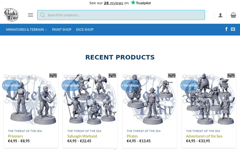 Screenshot of geekslair.dk