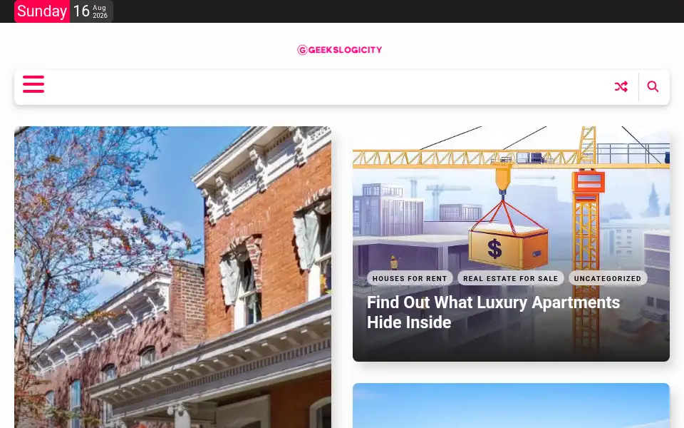 Screenshot of geekslogicity.com