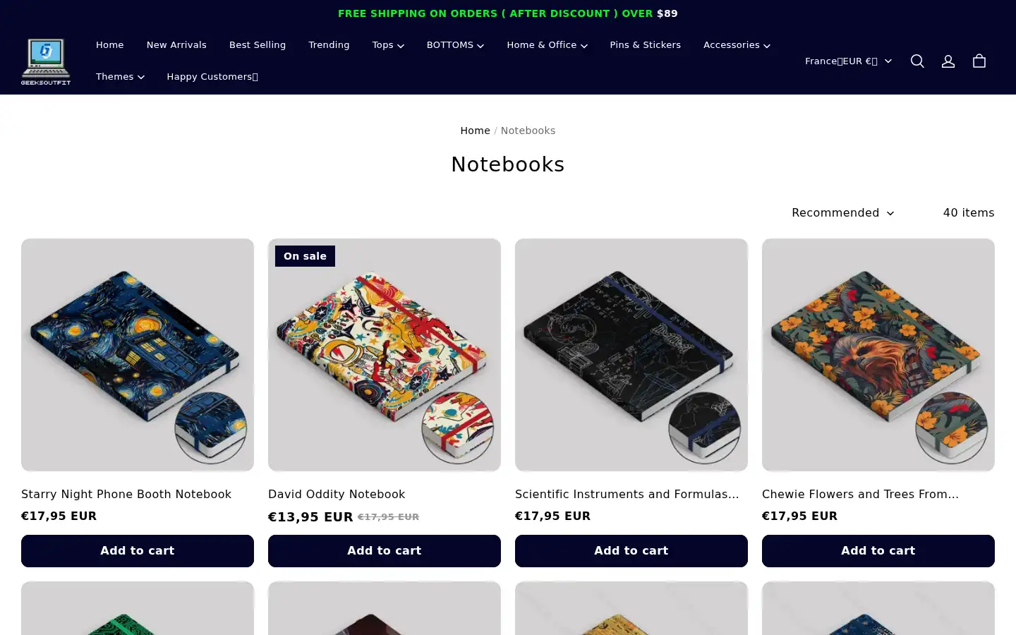 Screenshot of geeksoutfit.com