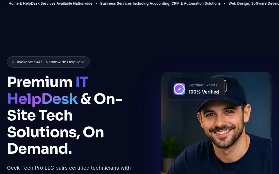 Screenshot of geektechpro.in
