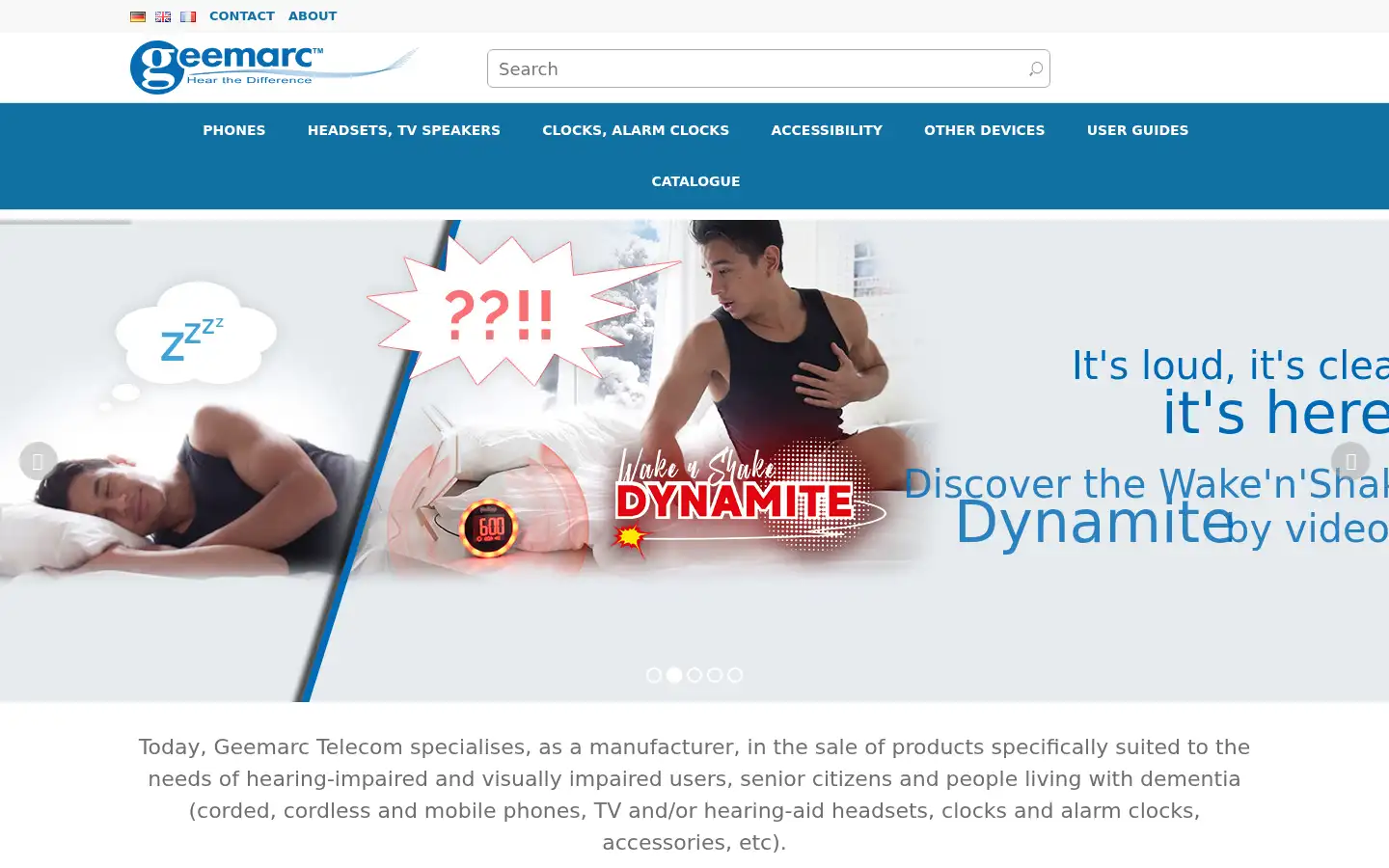 Screenshot of geemarc.com