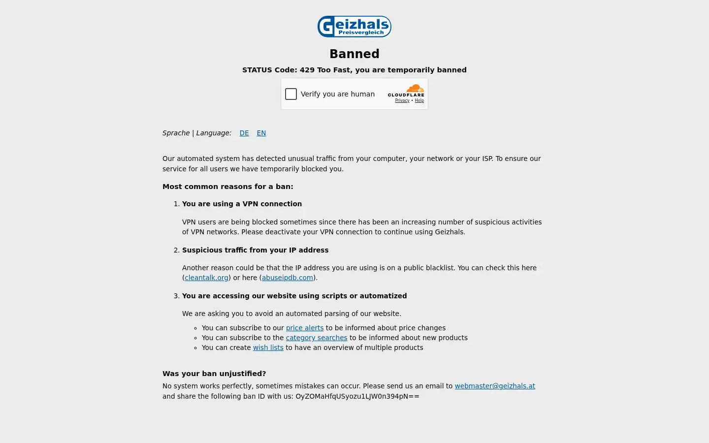 Screenshot of geizhals.eu