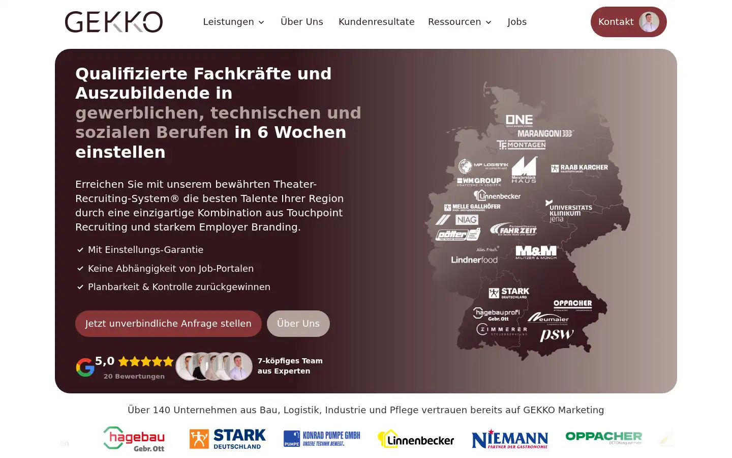 Screenshot of gekkoadvisory.de