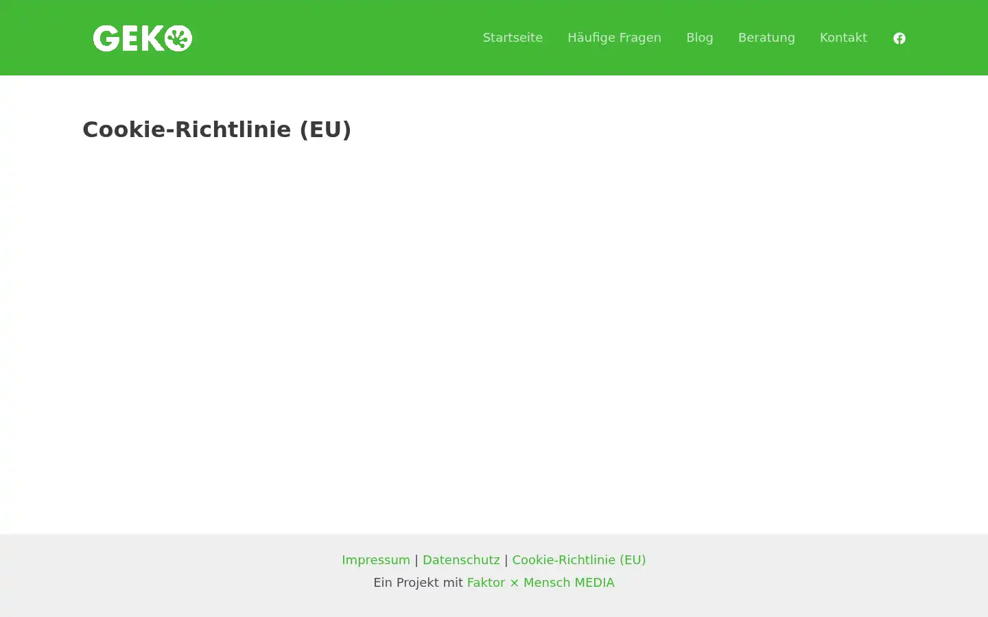 Screenshot of geko-praxis.de