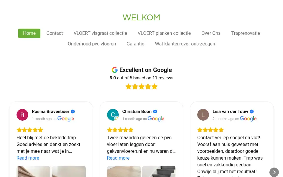 Screenshot of gekvanvloeren.nl