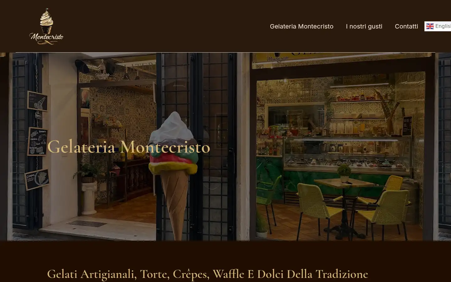 Screenshot of gelateriamontecristo.it