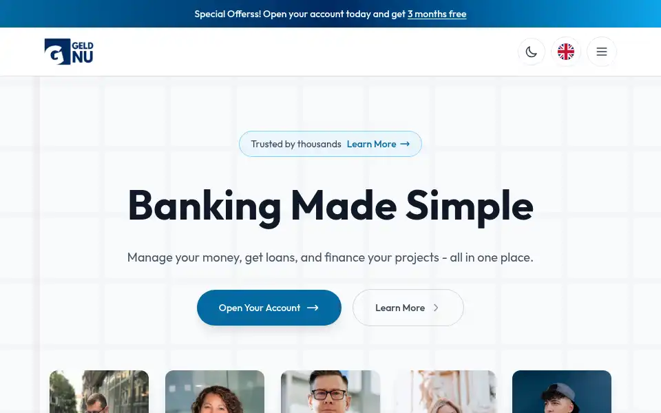 Screenshot of geldnu.com