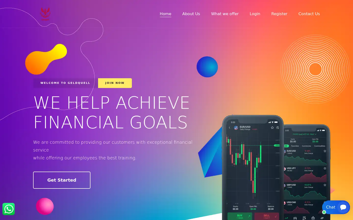 Screenshot of geldquell.com