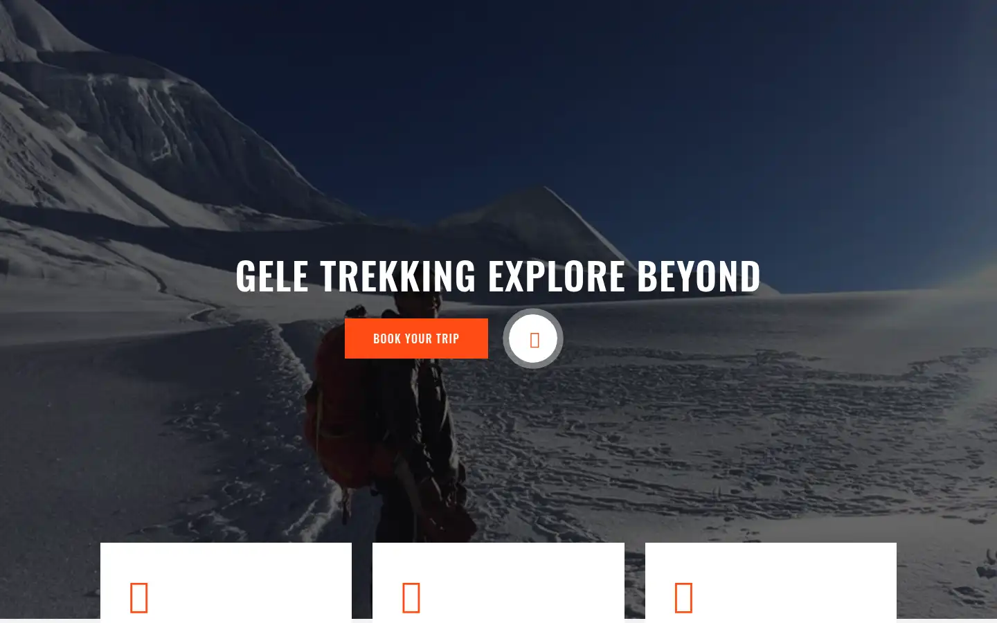 Screenshot of geletrekking.com