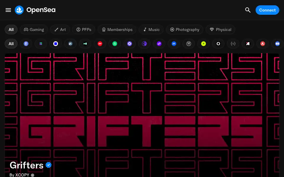 Screenshot of gem.xyz