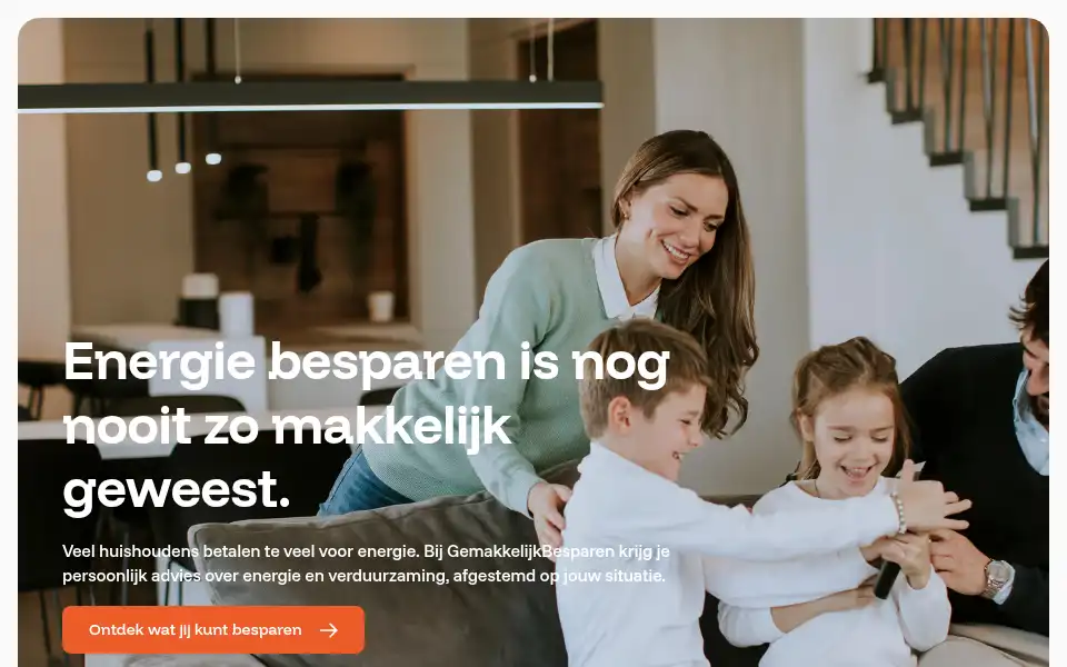 Screenshot of gemakkelijkbesparen.nl