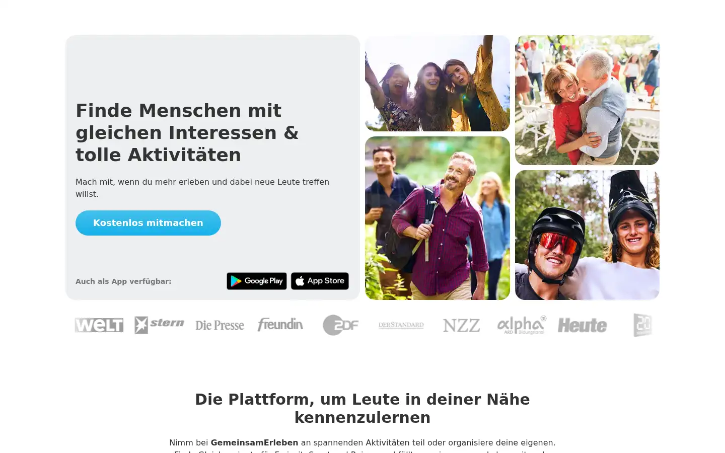 Screenshot of gemeinsamerleben.com