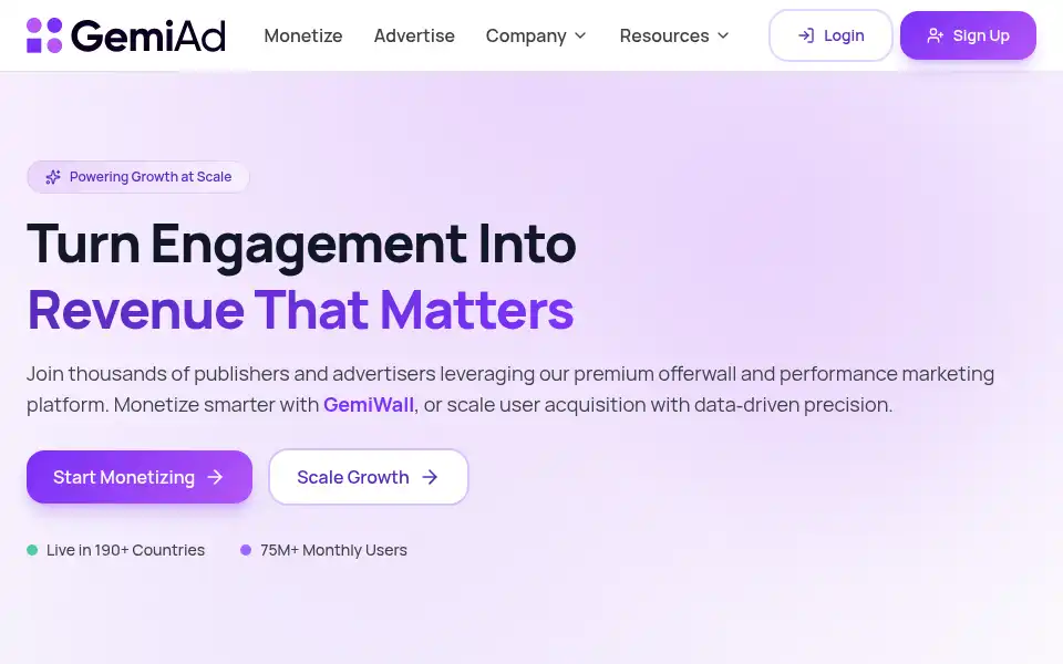 Screenshot of gemiad.com