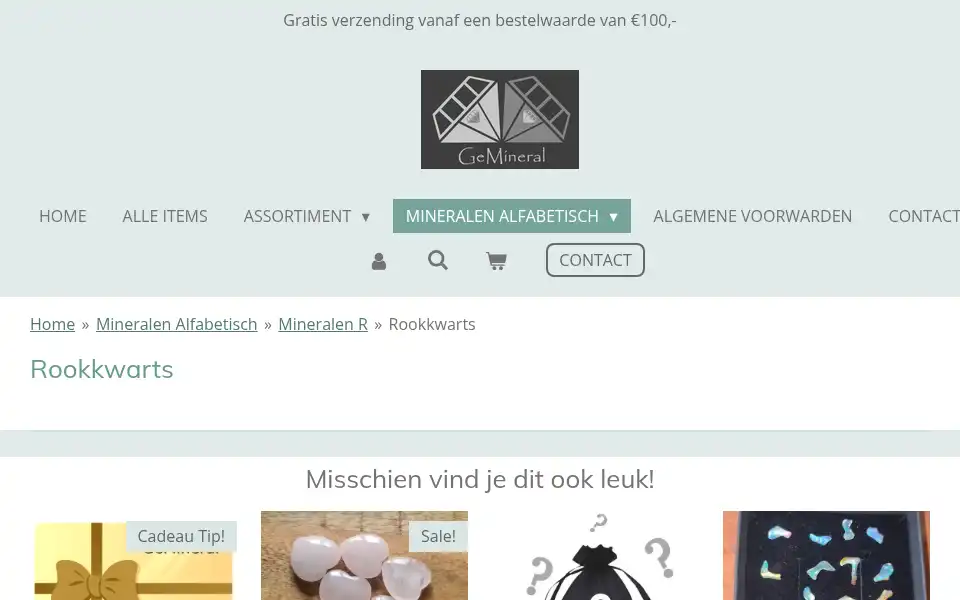 Screenshot of gemineral.nl