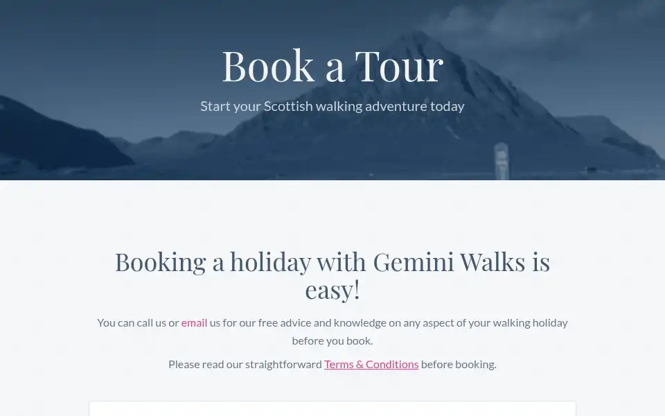 Screenshot of geminiwalks.com