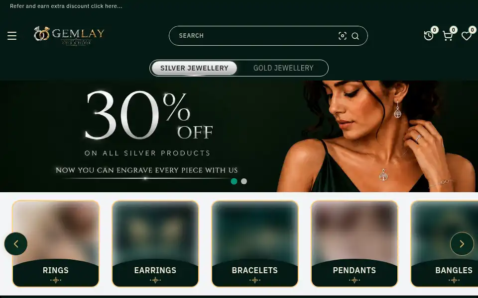 Screenshot of gemlay.com
