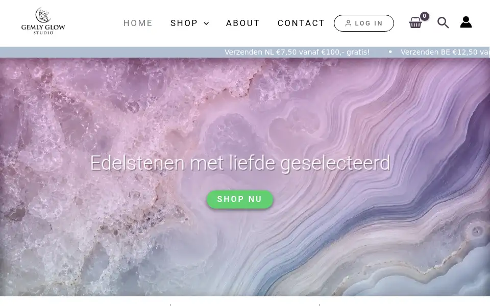Screenshot of gemlyglowstudio.nl