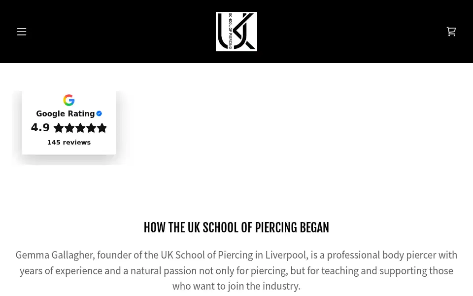 Screenshot of gemmagallagher.com