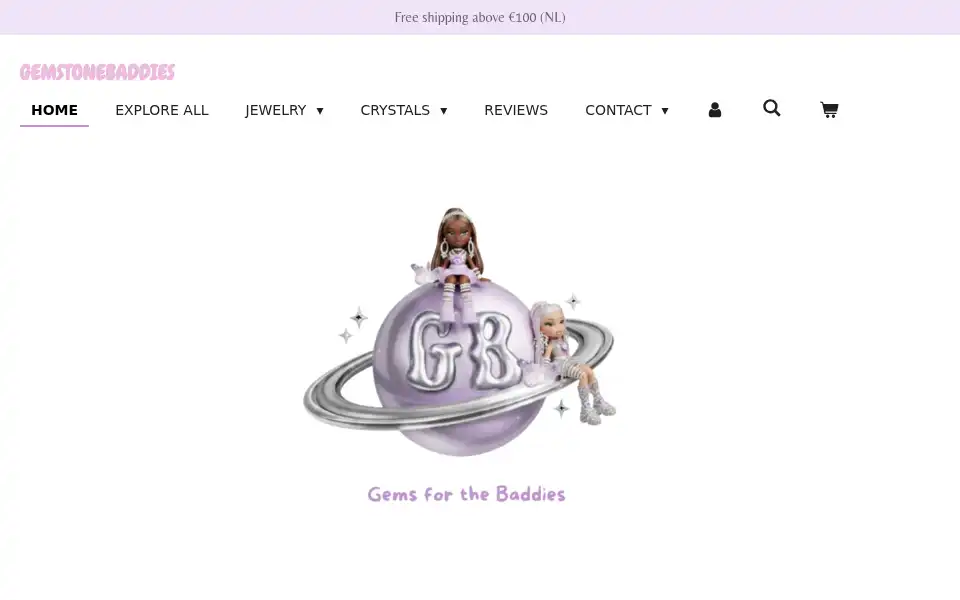 Screenshot of gemstonebaddies.nl