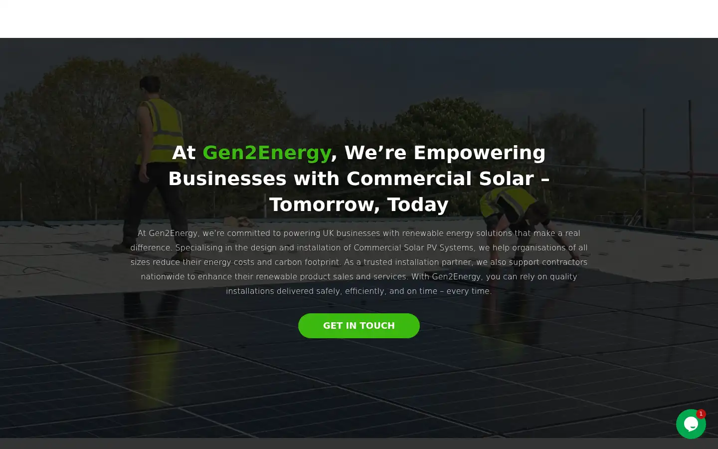 Screenshot of gen2energy.co.uk