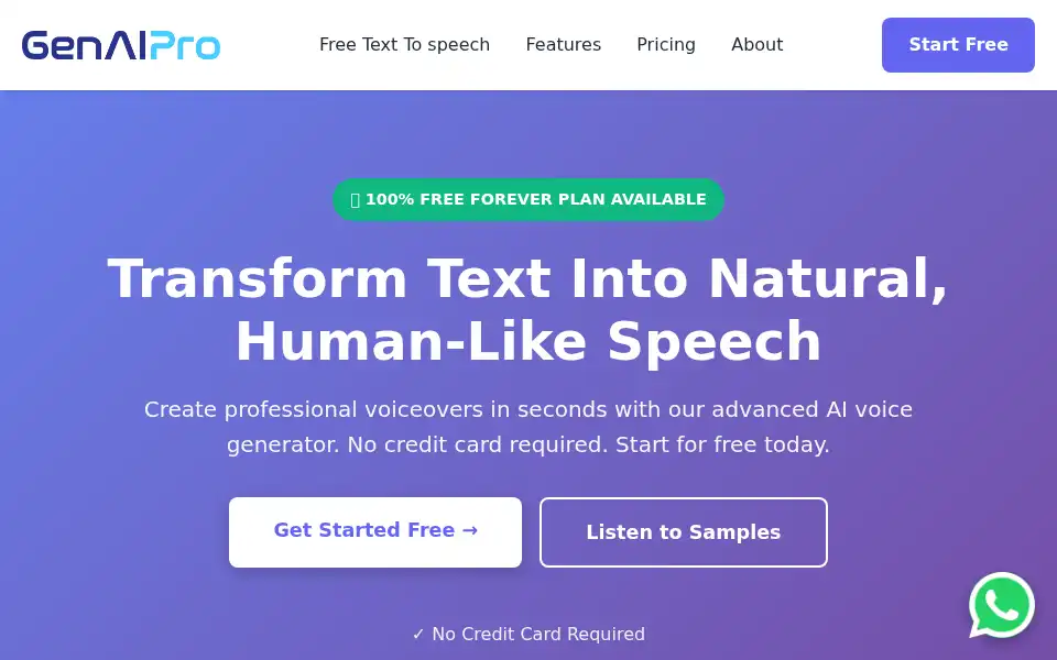 Screenshot of genaipro.co