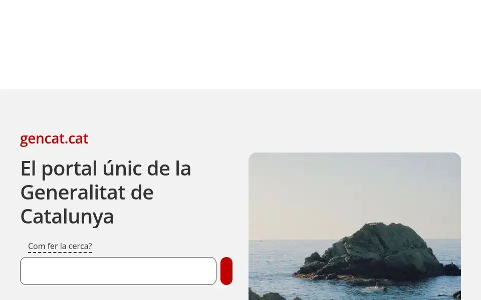 Screenshot of gencat.cat