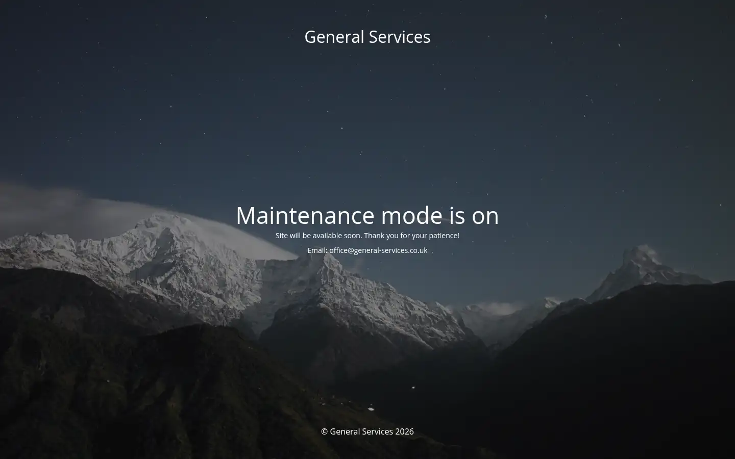 Screenshot of general-services.co.uk