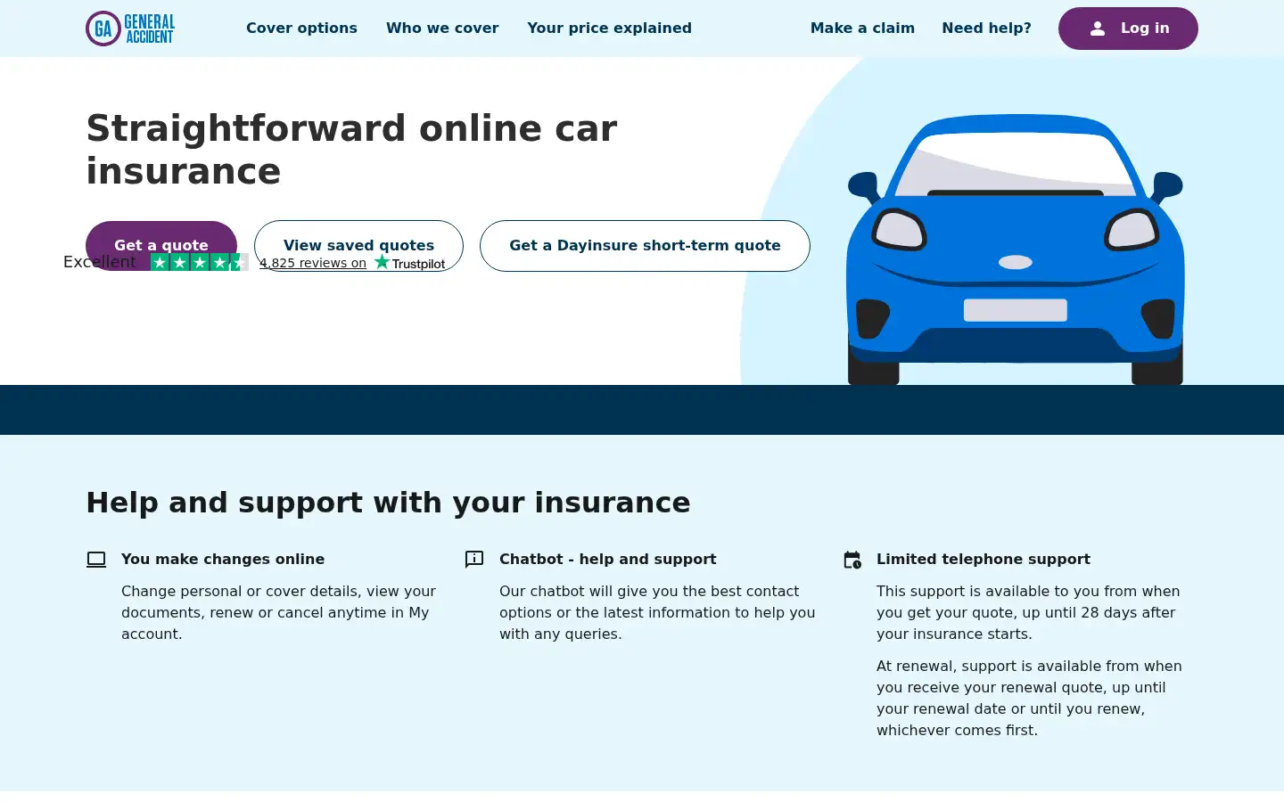 Screenshot of generalaccident.com