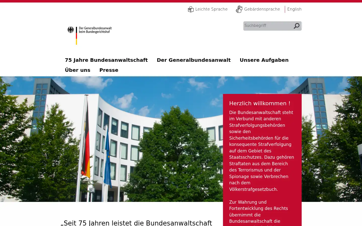 Screenshot of generalbundesanwalt.de