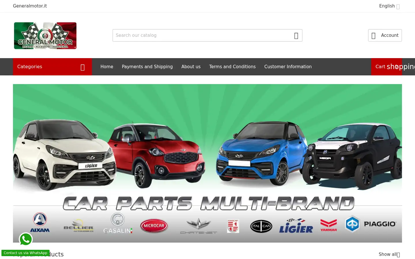 Screenshot of generalmotor.it