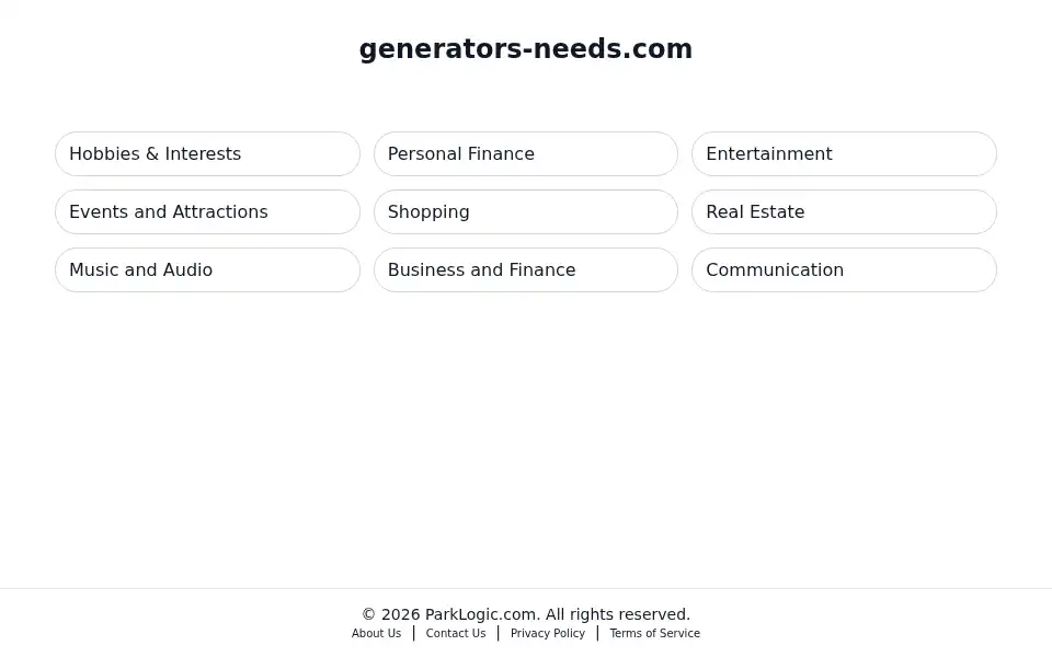Screenshot of generators-needs.com