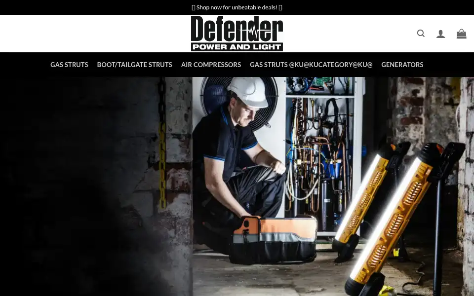 Screenshot of generatorssalesshop.com