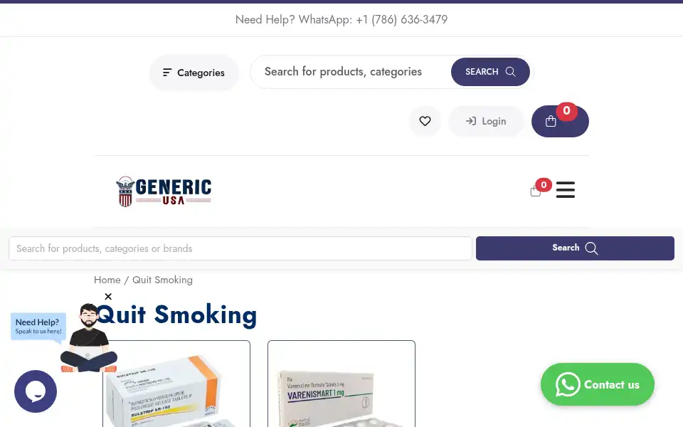 Screenshot of genericusa.com